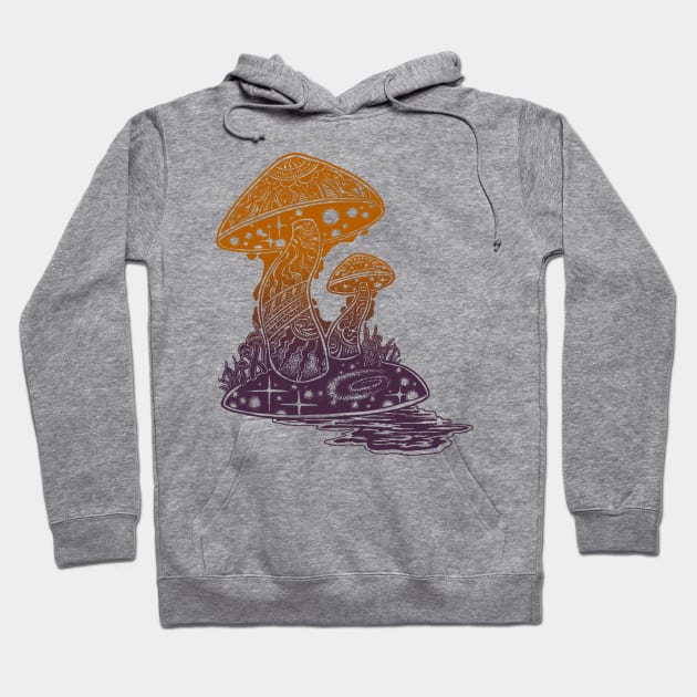 Shroom Swamp Hoodie by HenryBennettArt